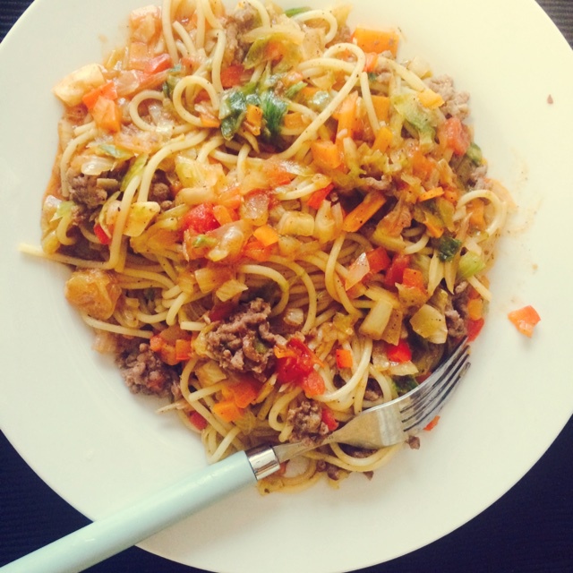 番茄肉酱意大利面