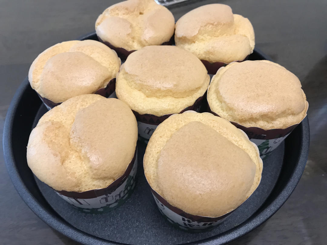纸杯蛋糕 8寸戚风蛋糕的量