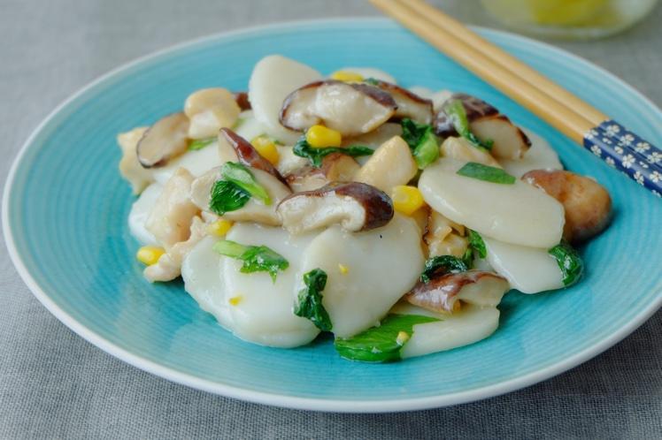 炒年糕（清爽版）的做法