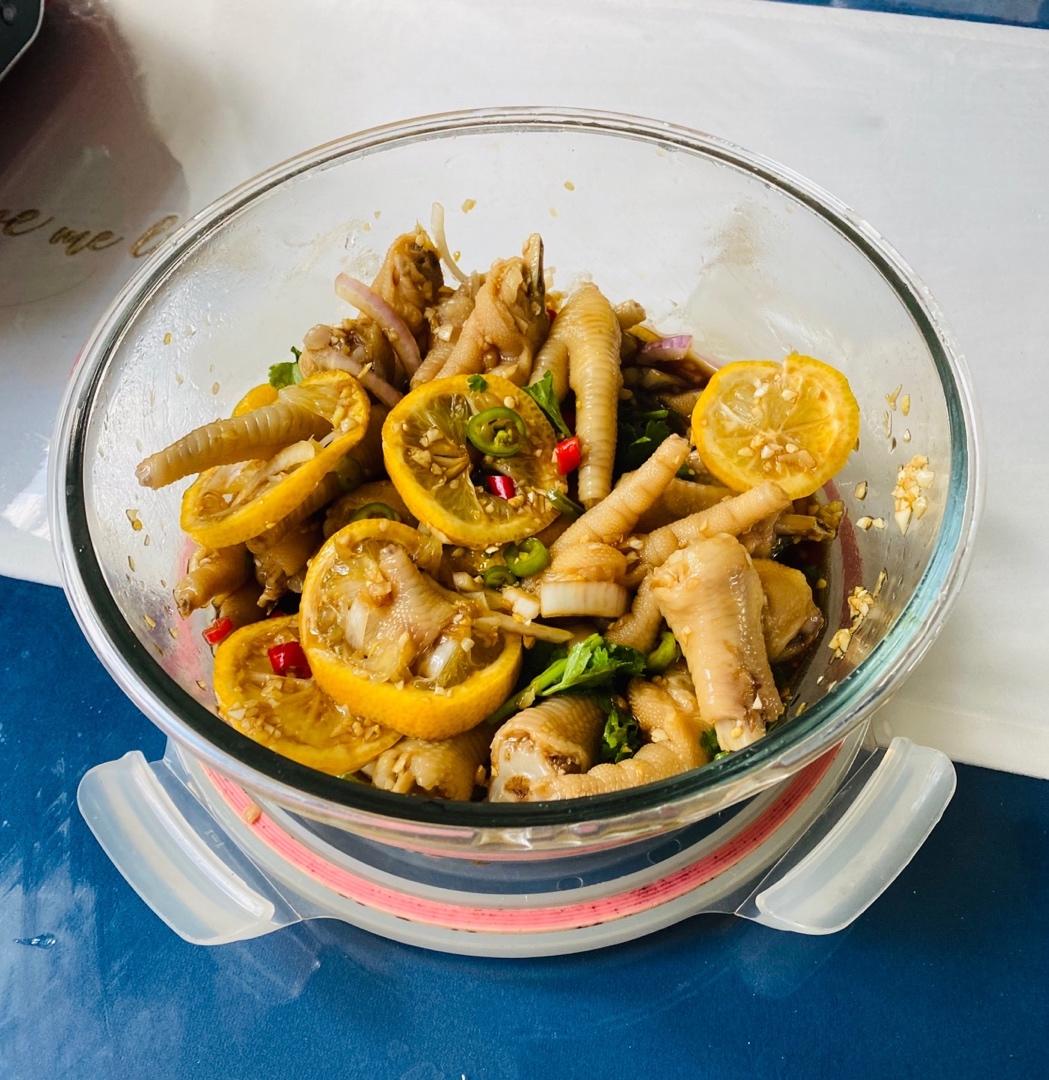 【柠檬酸辣鸡爪】自制超级无敌美味的网红鸡爪