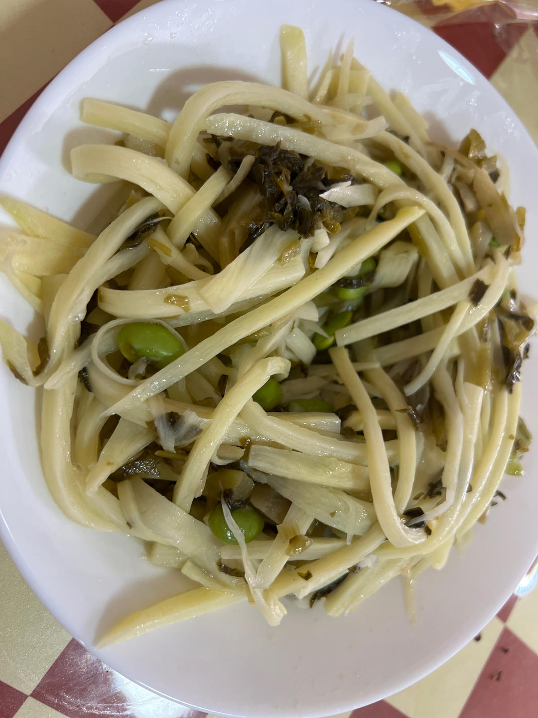 雪菜茭白肉丝