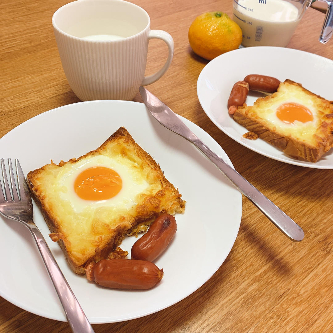 懒人早餐 | 芝士鸡蛋烤吐司