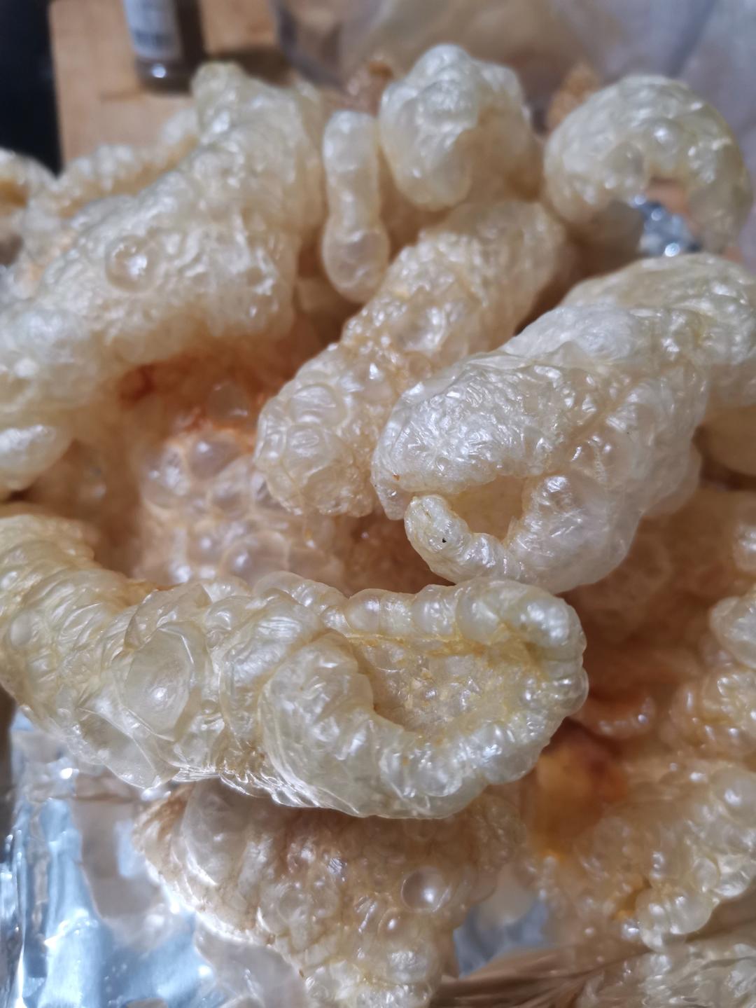 烤猪皮和猪油渣