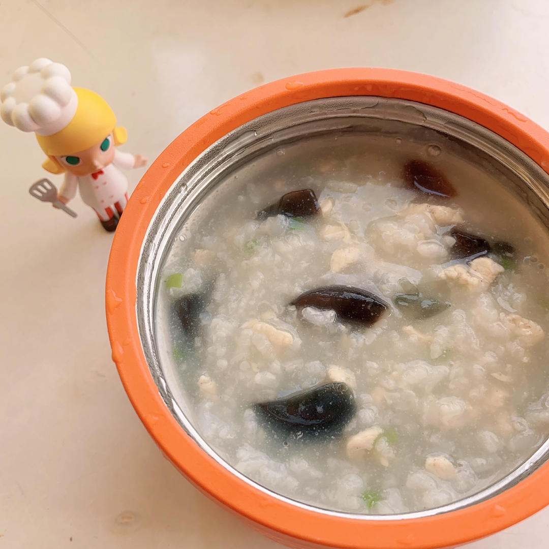 菠菜皮蛋瘦肉粥(巧用剩米饭)&皮蛋瘦肉燕麦粥(健康版)