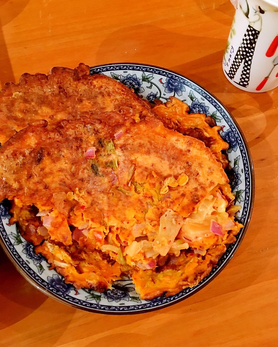 堂妈教你做泡菜饼