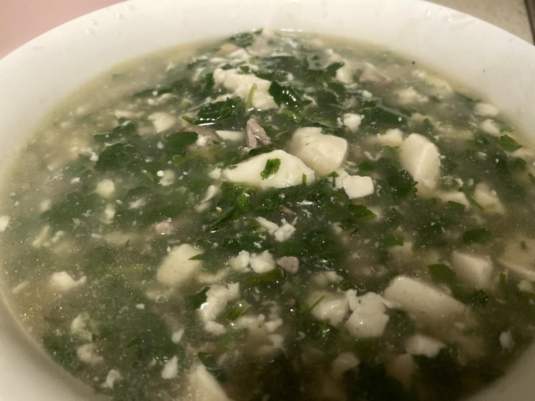 荠菜豆腐羹