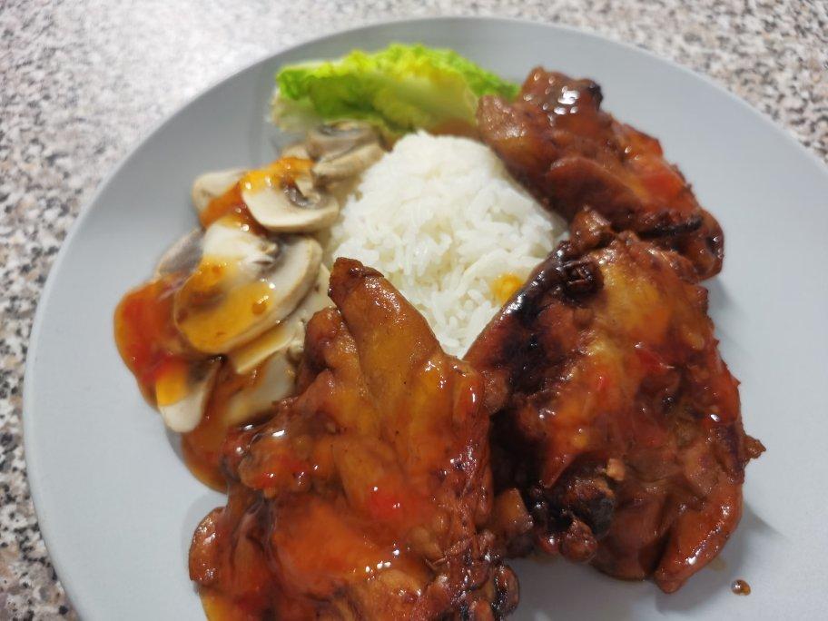 照烧鸡腿饭
