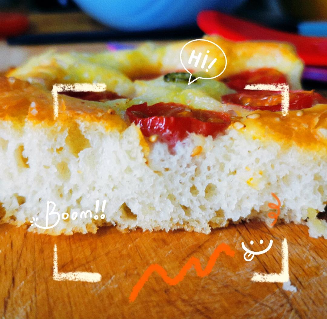 『研究了2年的完美食谱』最简单的免揉佛卡夏