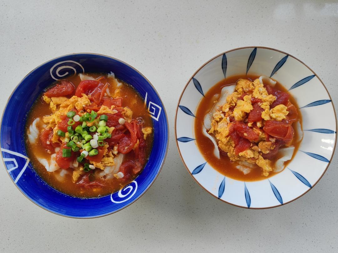 鸡蛋西红柿水扯面