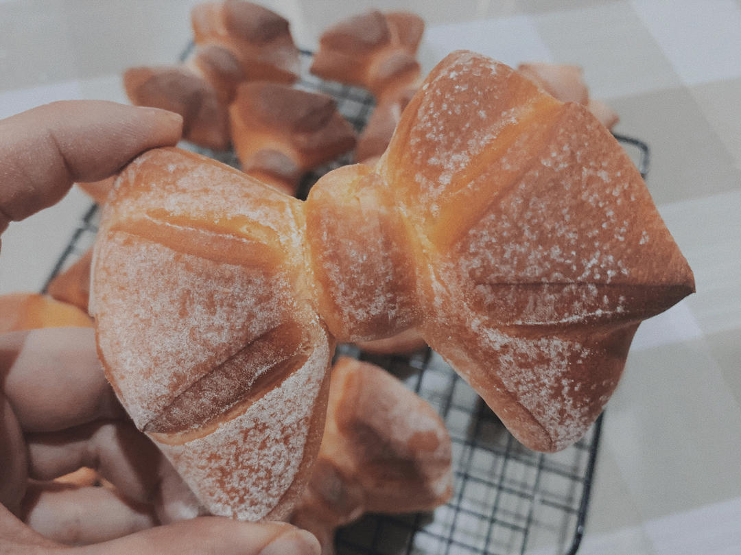 🎀新手友好—老阿姨的少女心蝴蝶结面包（多图详细）