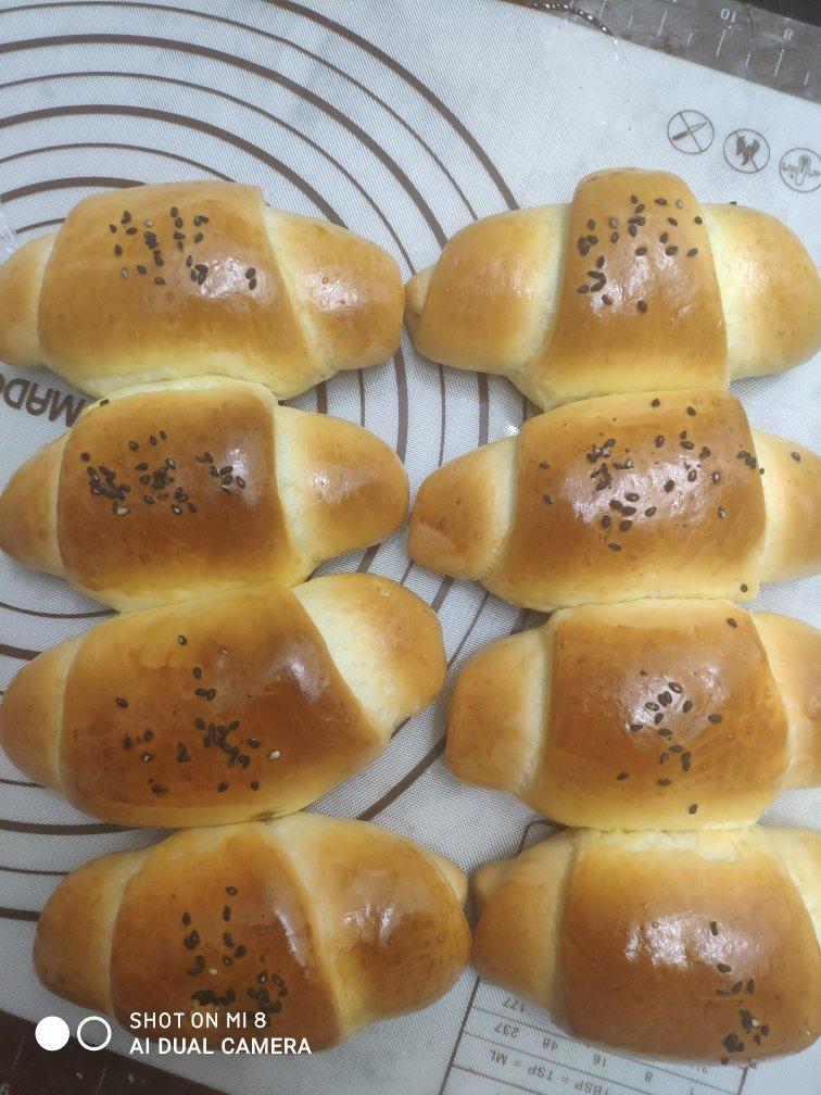 中筋面粉也可以做面包-中种椰蓉/红豆花环中筋粉面包