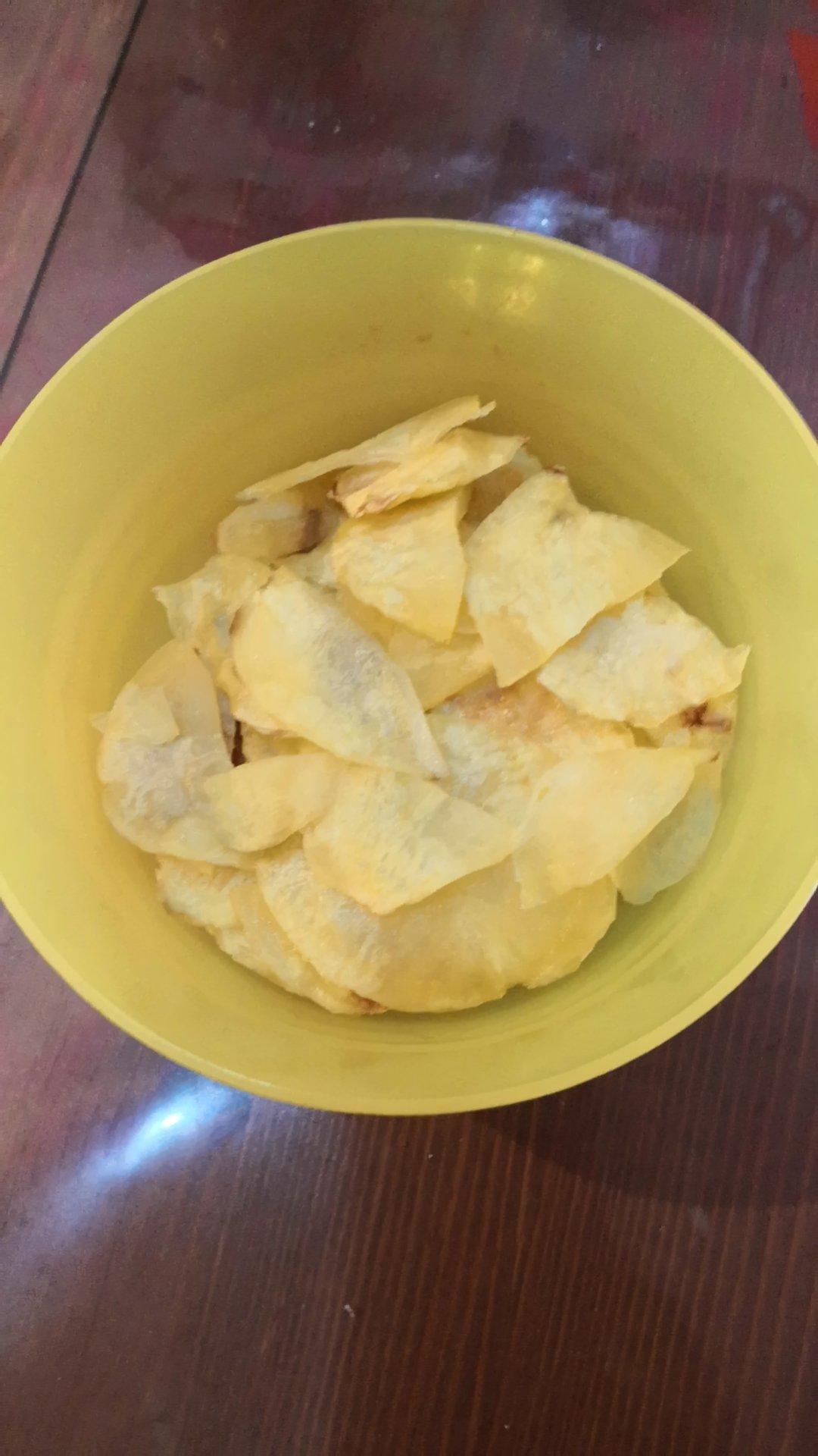 超级简单的微波炉薯片