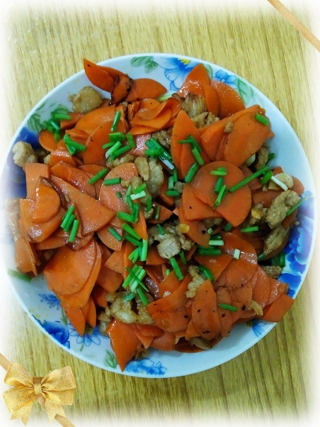 胡萝卜炒肉