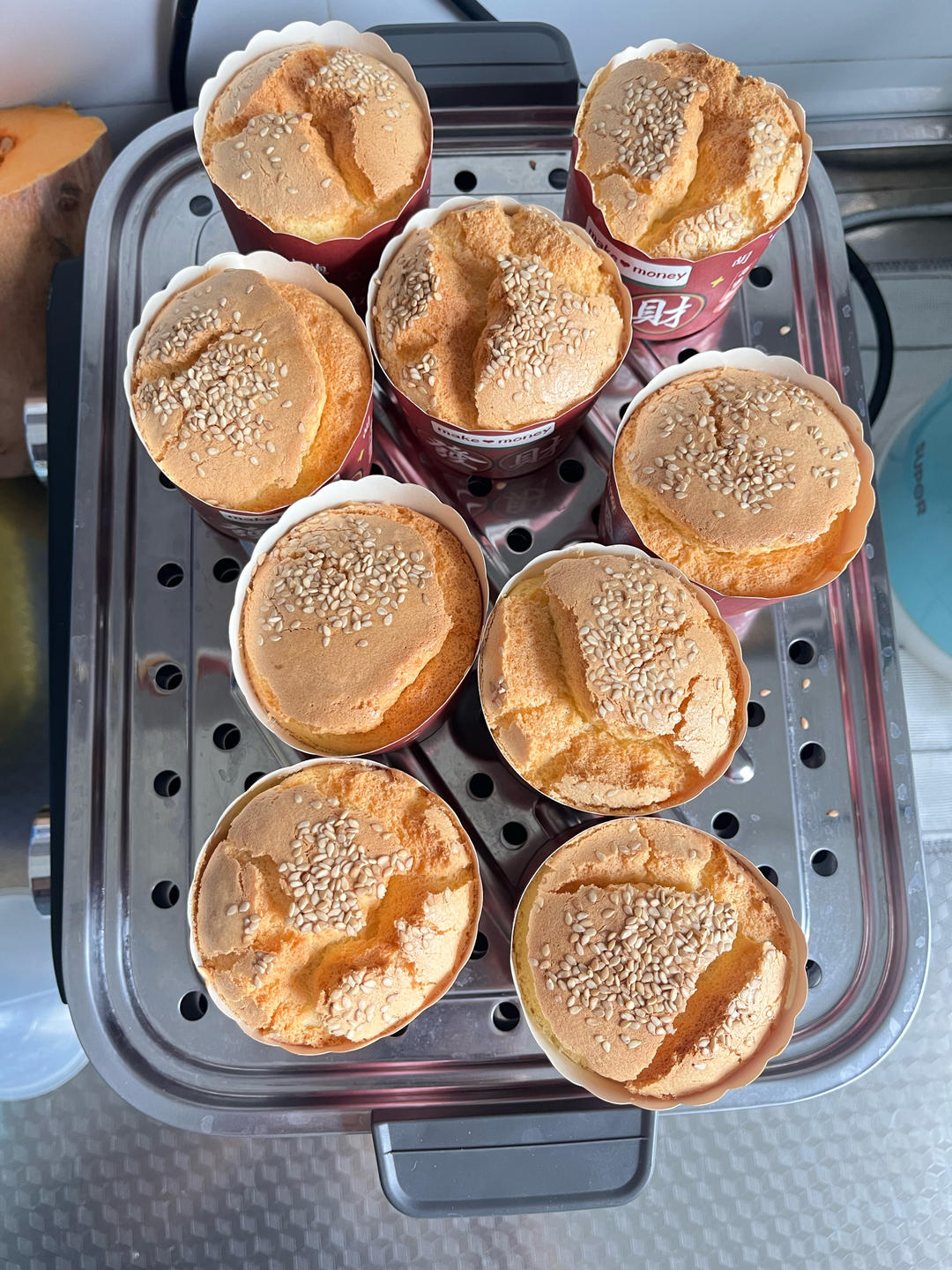 纸杯蛋糕 8寸戚风蛋糕的量