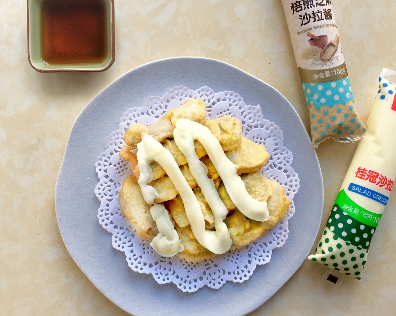 【桂冠沙拉酱食谱——香蕉天妇罗】的做法