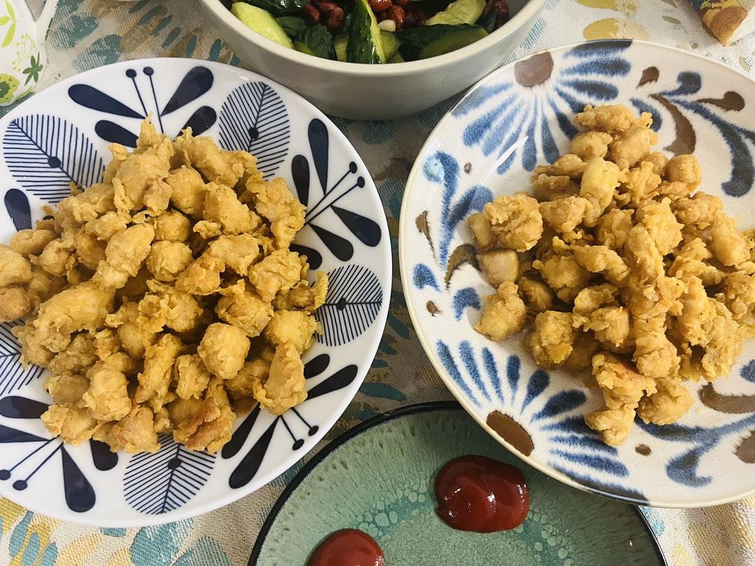 真正的鸡米花是不裹面包糠的（转）