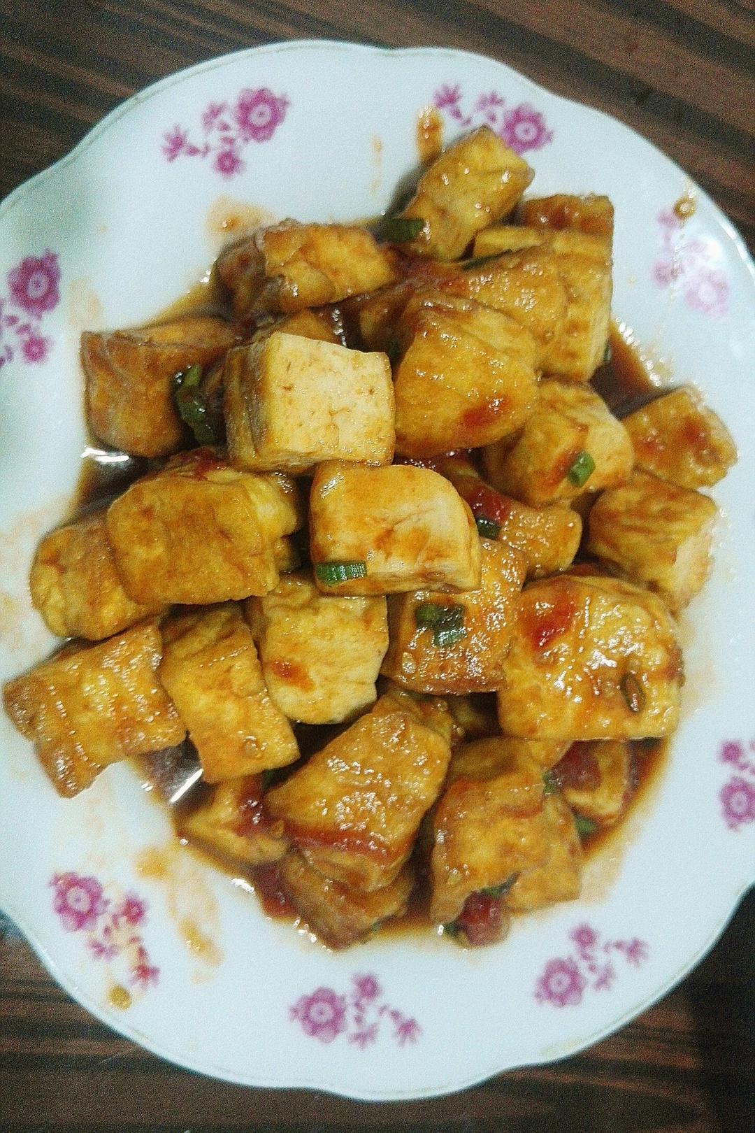 呆胖兔做的酸甜脆皮豆腐