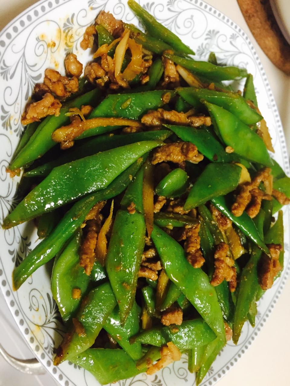 豆角炒肉