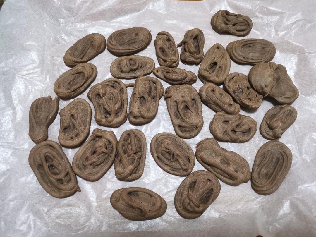 外脆里糯❗️零失败❗️巧克力可可手指麻薯❗️