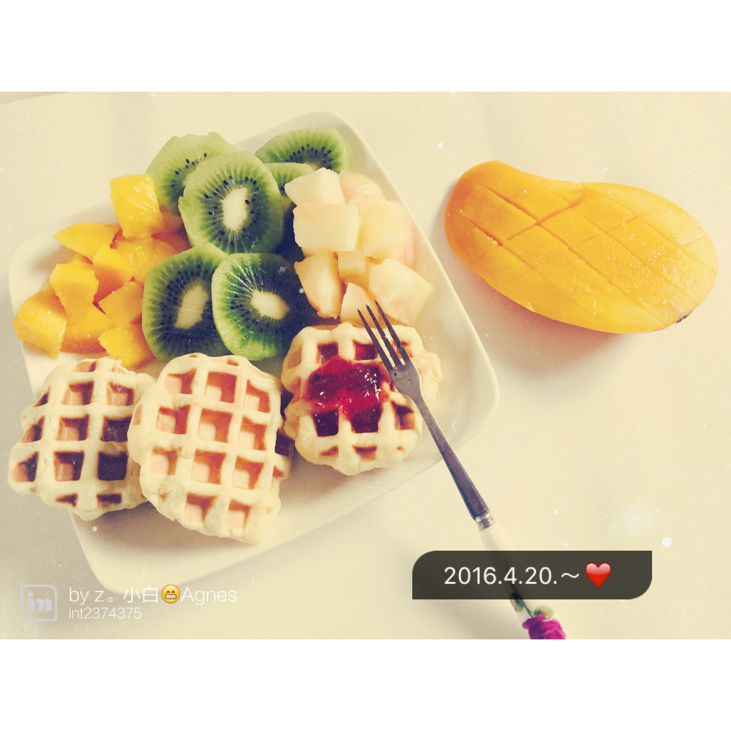 无油低糖华夫饼（酵母版）