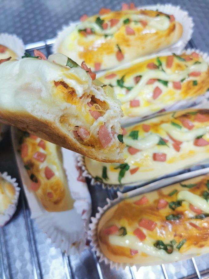 香葱火腿肉松面包