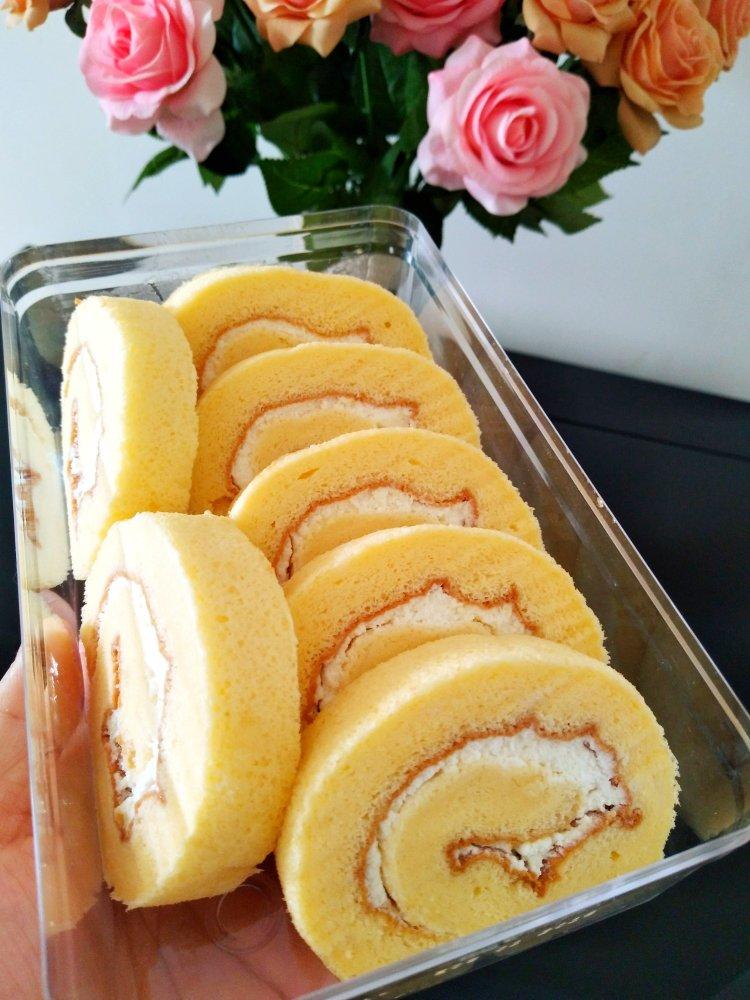 如昔做的水果奶油蛋糕卷(附各种小心得)