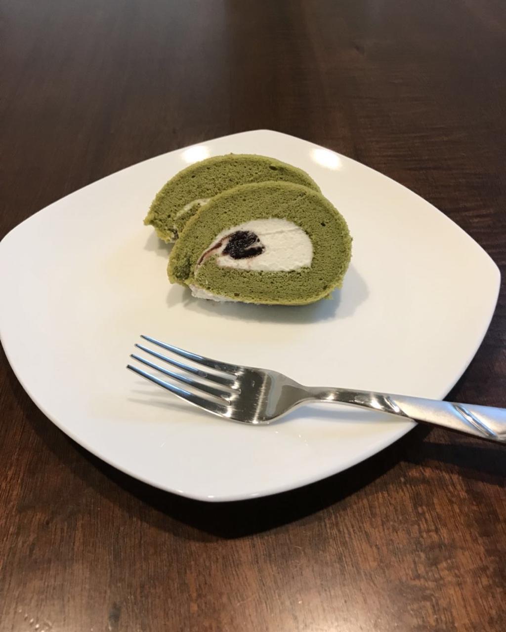 抹茶红豆蛋糕卷