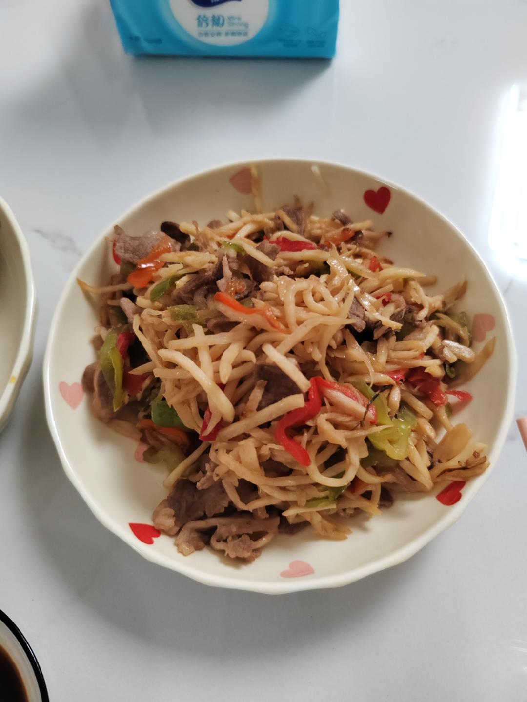 茭白炒毛豆
