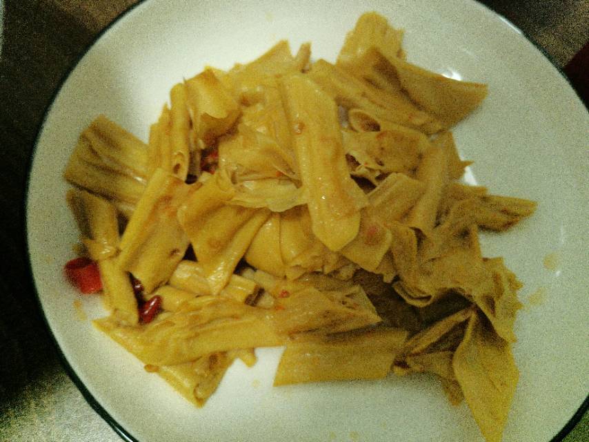 米饭三碗不够吃的【腐竹炒肉】