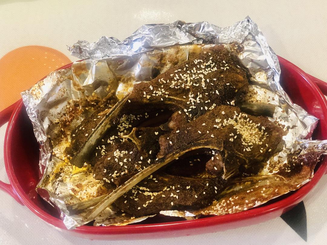 快手酥香烤羊排的做法