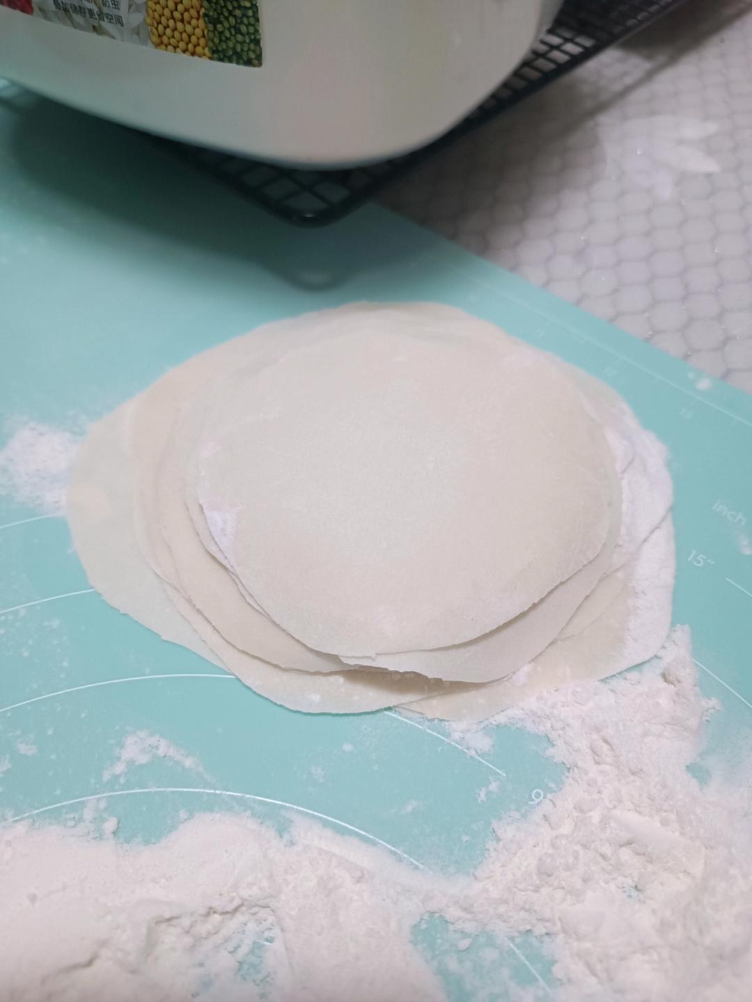 手工揉面三分钟，又韧又薄又好包的饺子皮