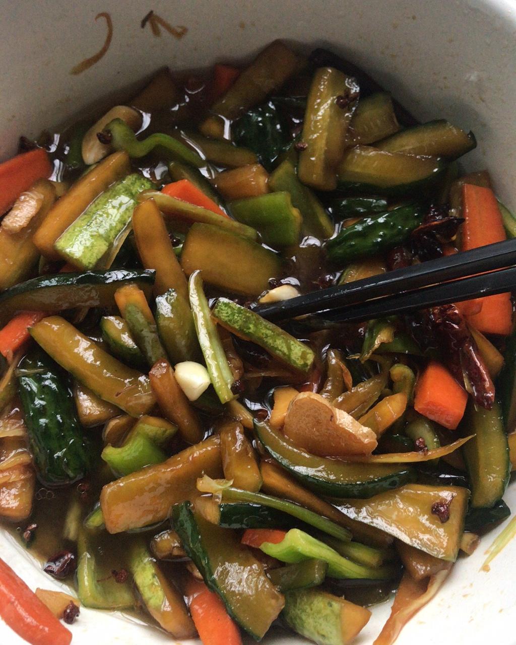 燕子9966做的黄瓜咸菜