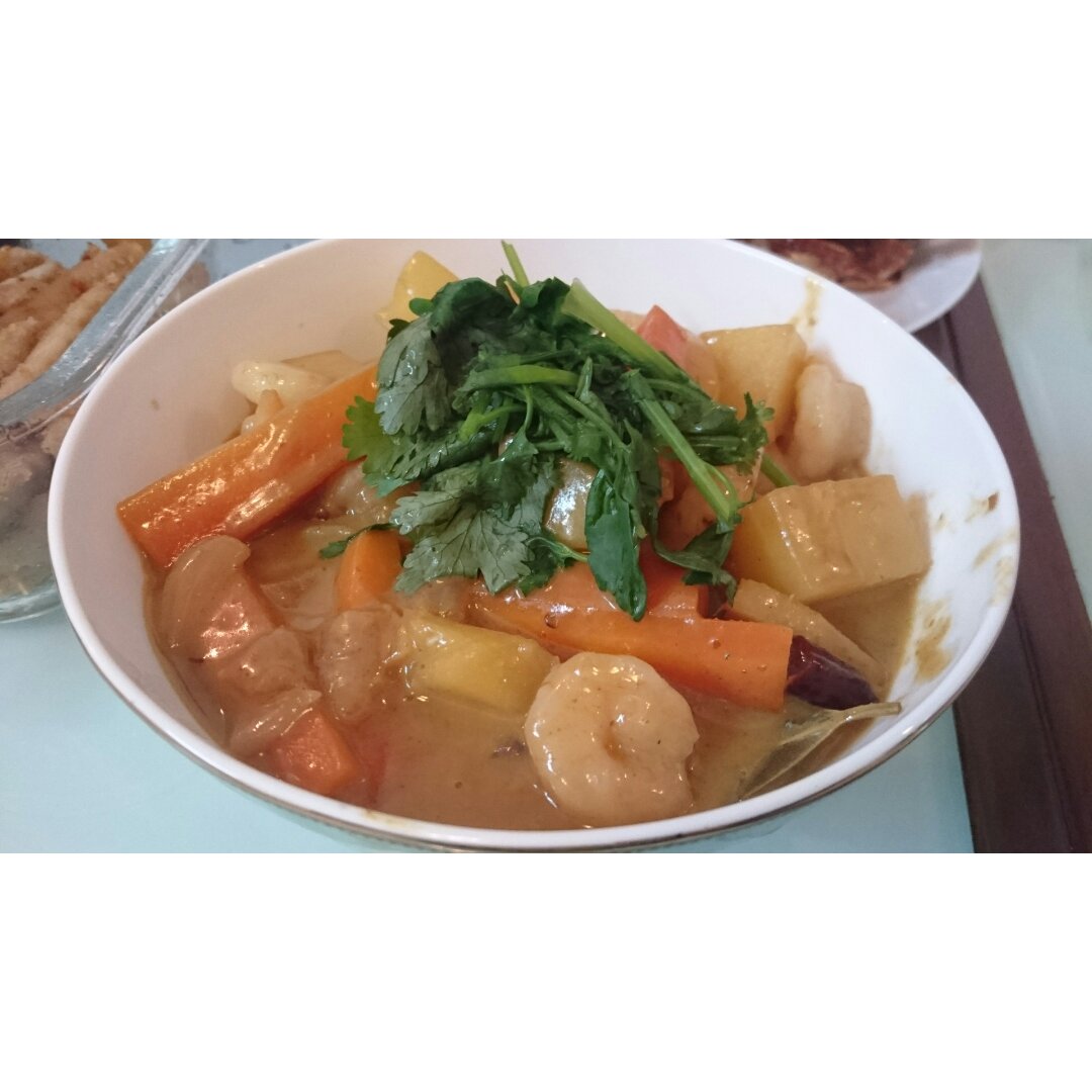 泰式咖喱虾