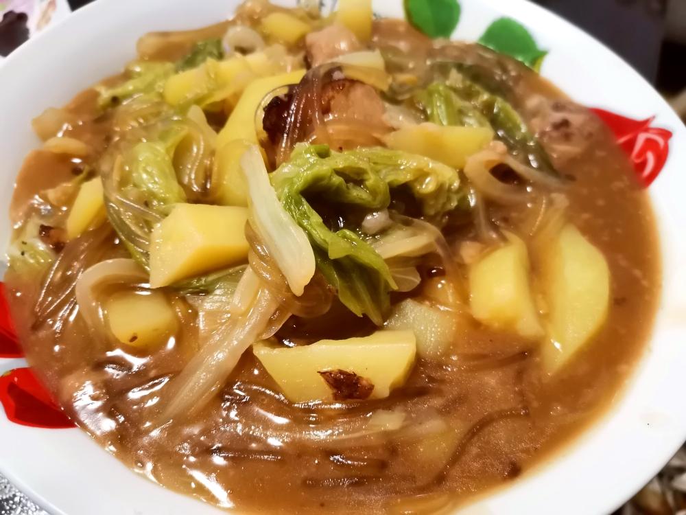 大白菜炖红烧肉罐头