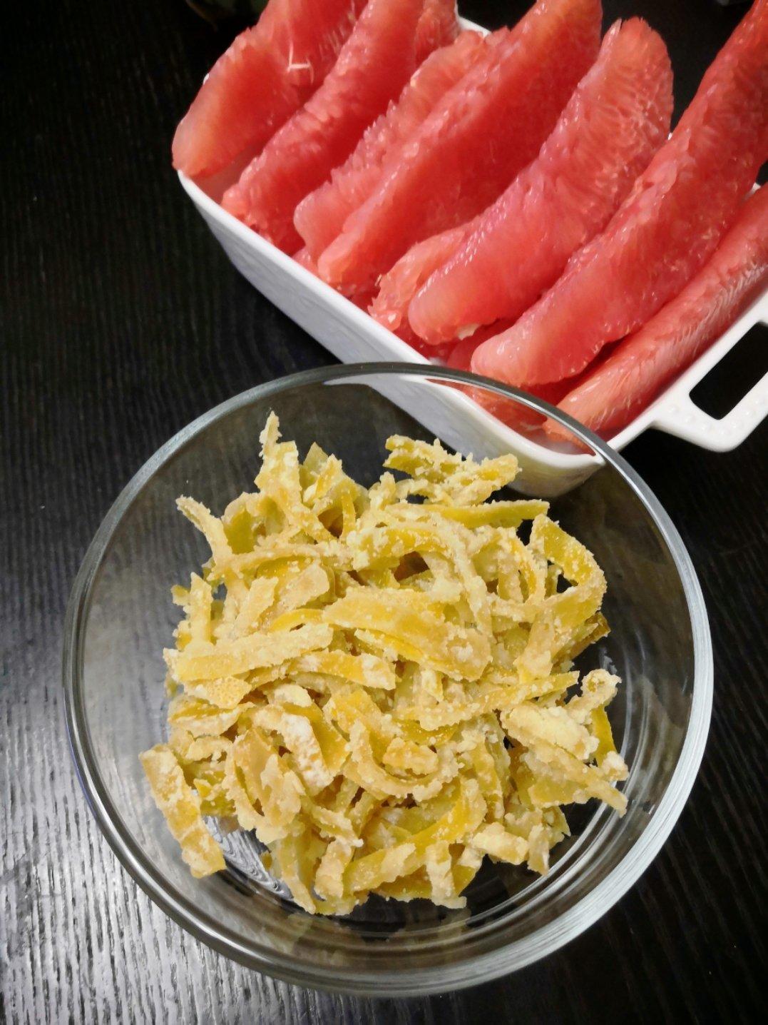 起沙挂霜柚子皮糖