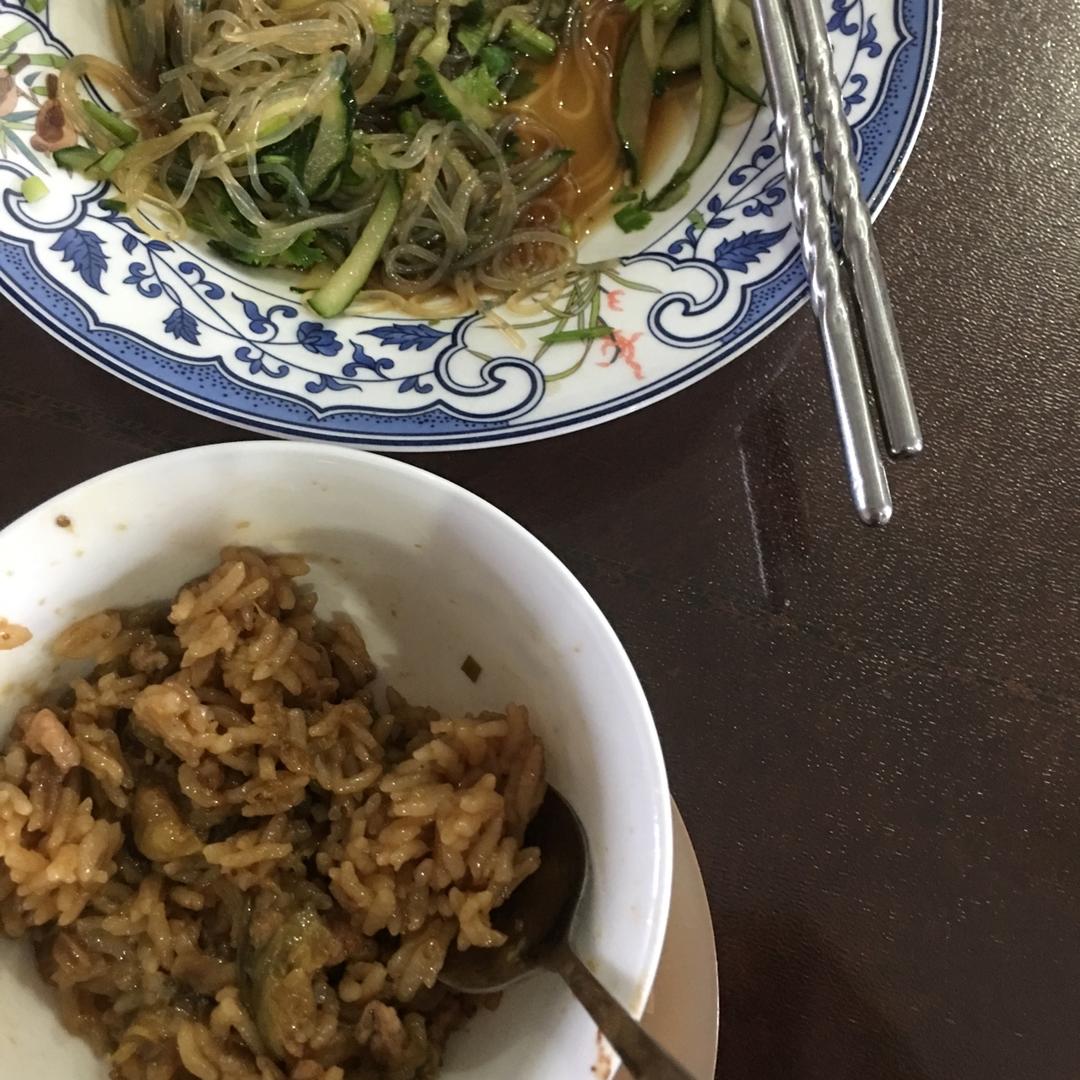 白老师的茄子饭啊