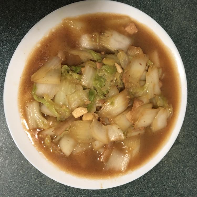 白菜炒肉