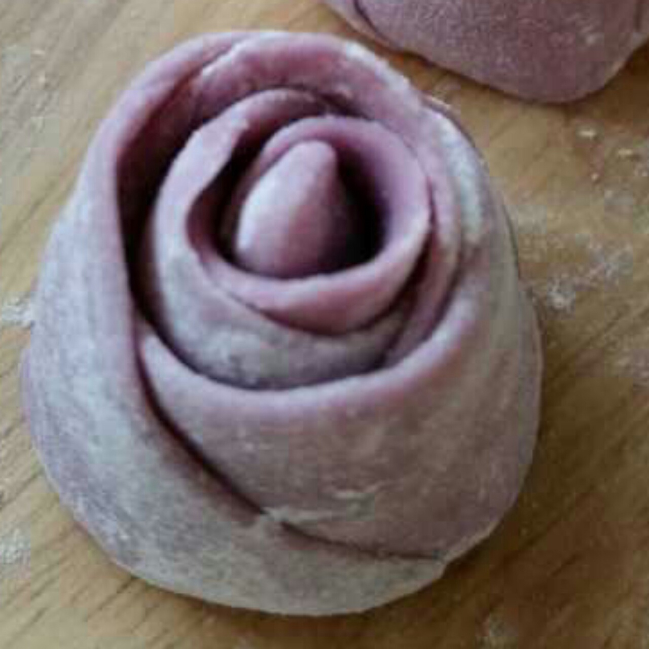 紫薯玫瑰花馒头