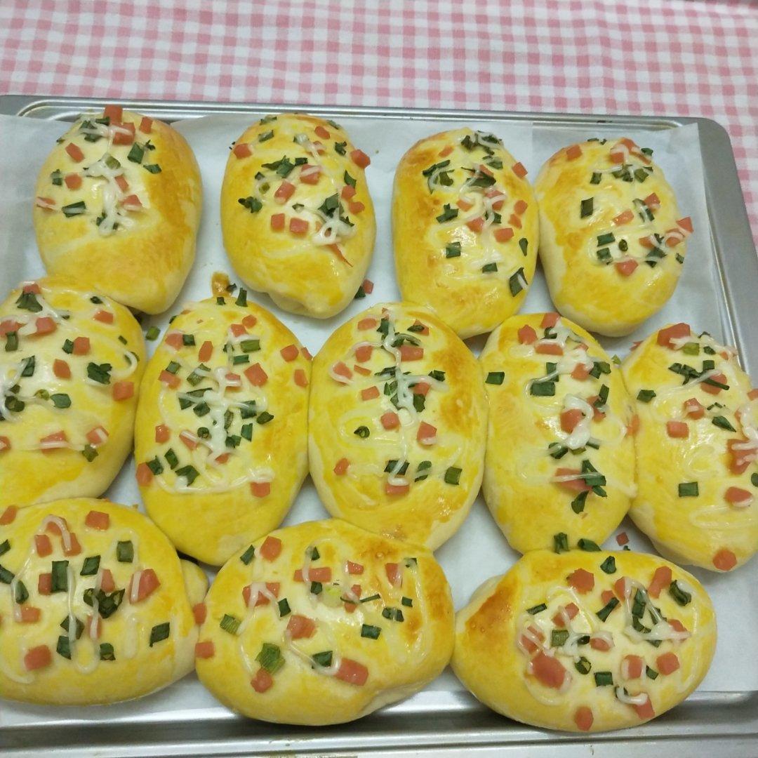 香葱火腿肉松面包