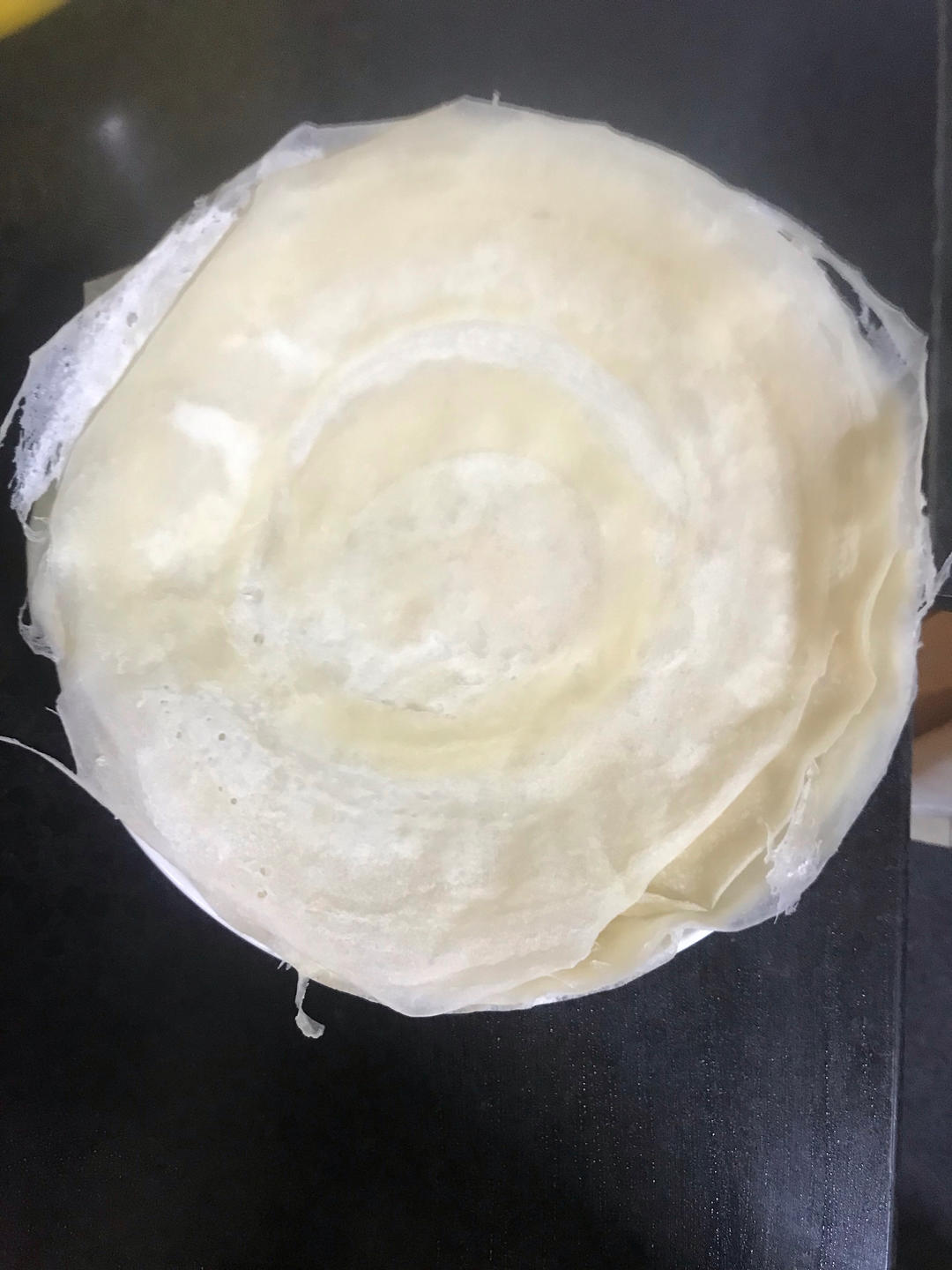 自制闽南润饼皮（薄饼皮）福建春卷皮-水面的黄金比例