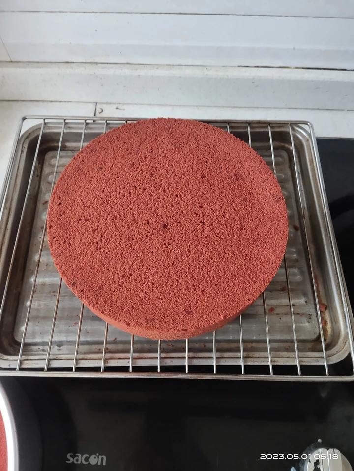 红丝绒戚风蛋糕胚（八寸）