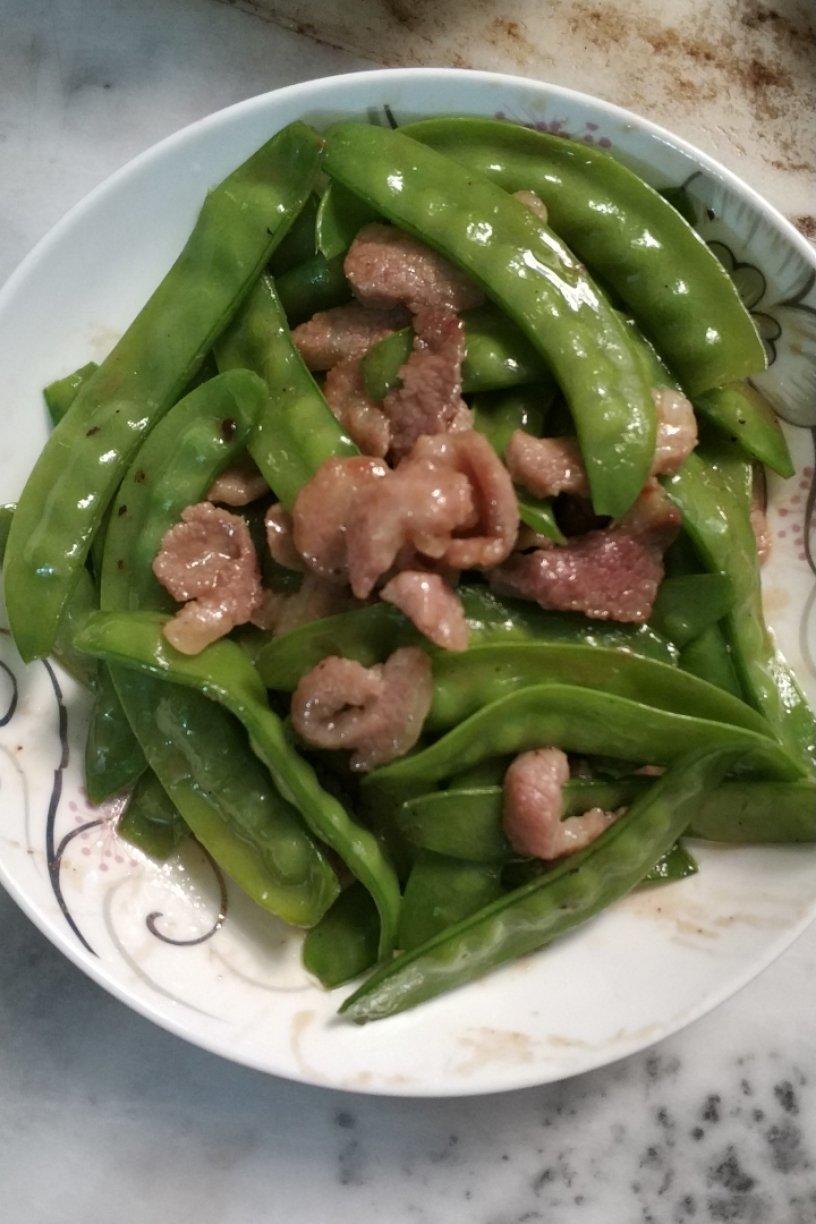 荷兰豆炒肉