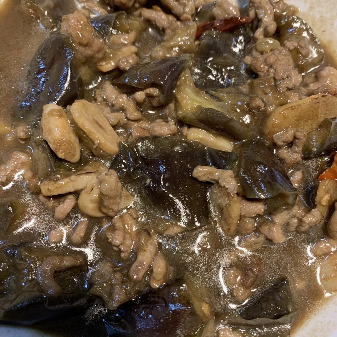 简易版肉末茄子(米饭和拌面杀手，从不修图)