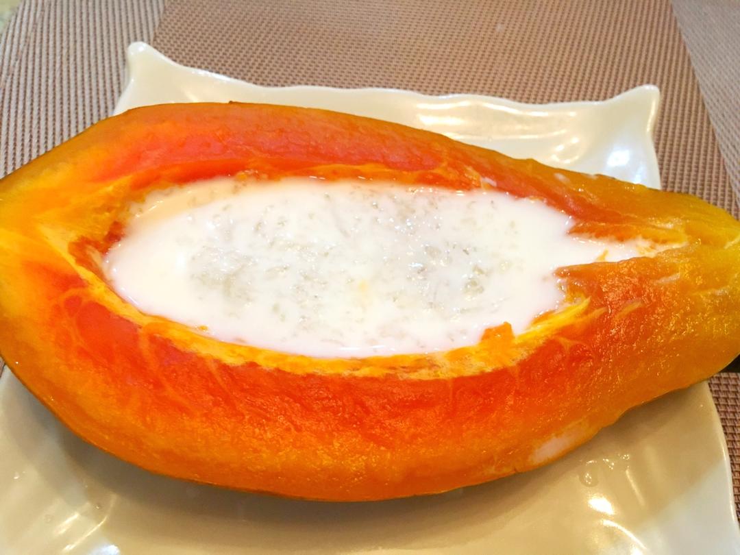 木瓜牛奶炖雪燕