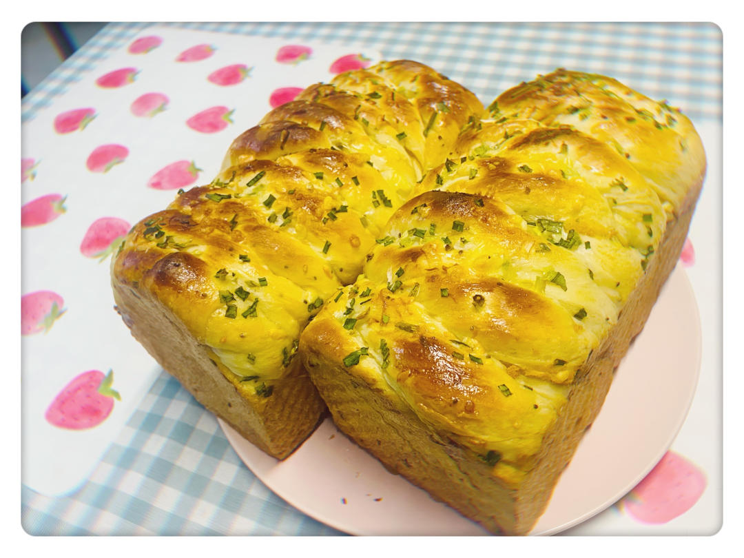 香葱肉松手撕吐司