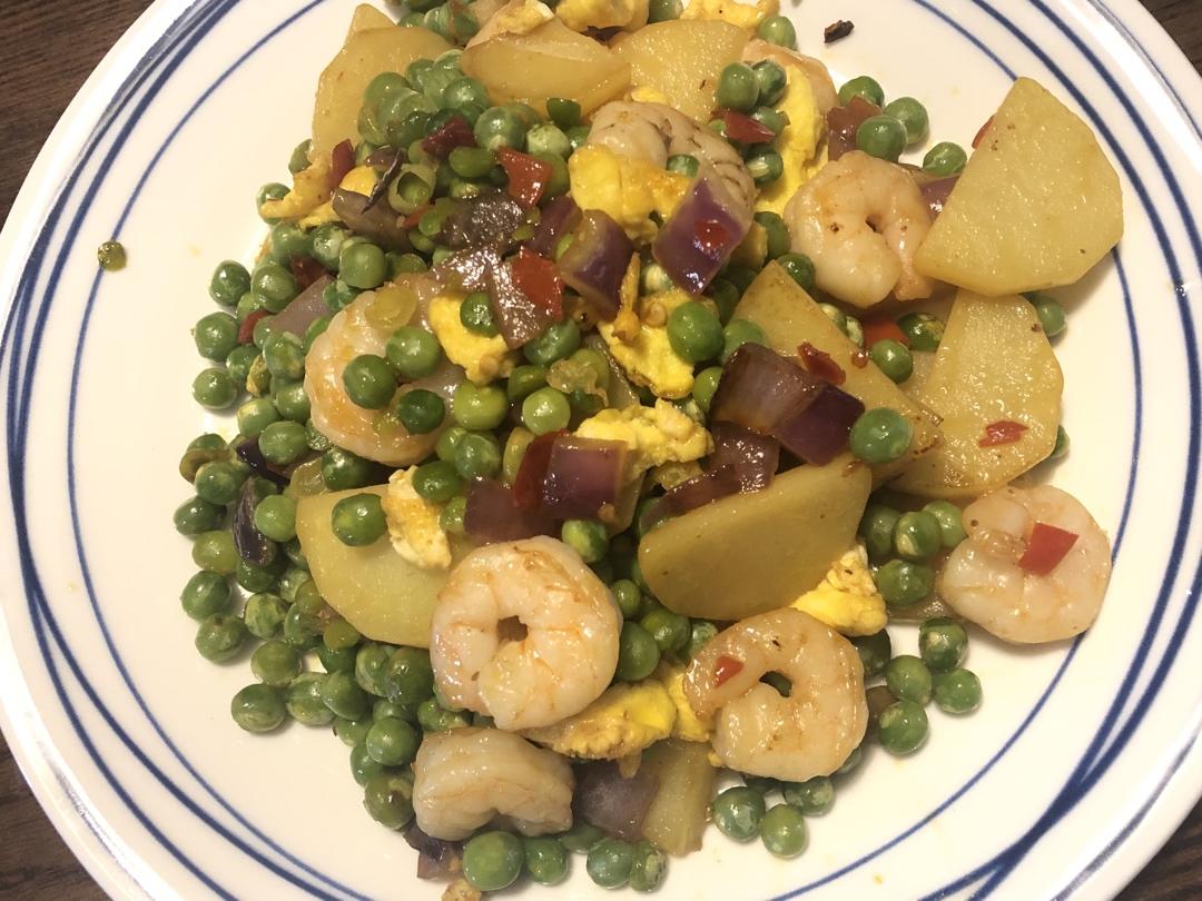 低脂豌豆虾仁滑蛋