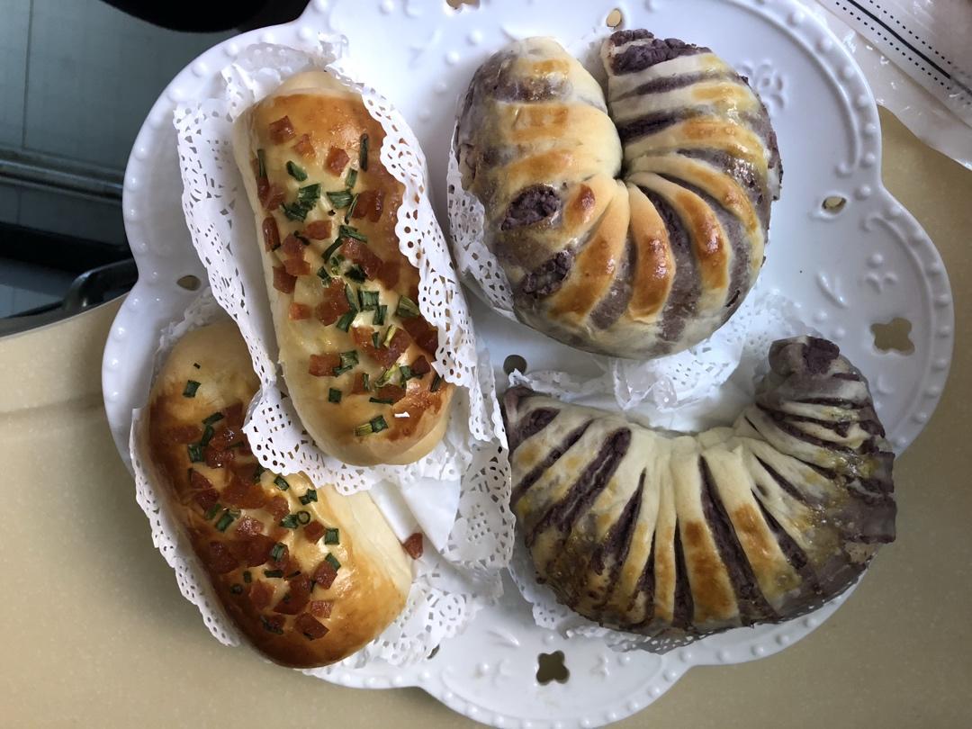 红豆沙面包卷