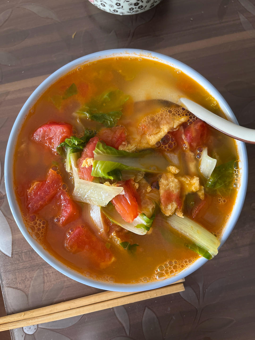 番茄煎蛋汤♨️