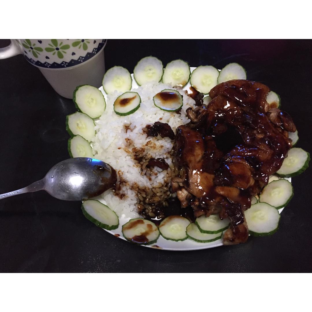 照烧鸡腿饭