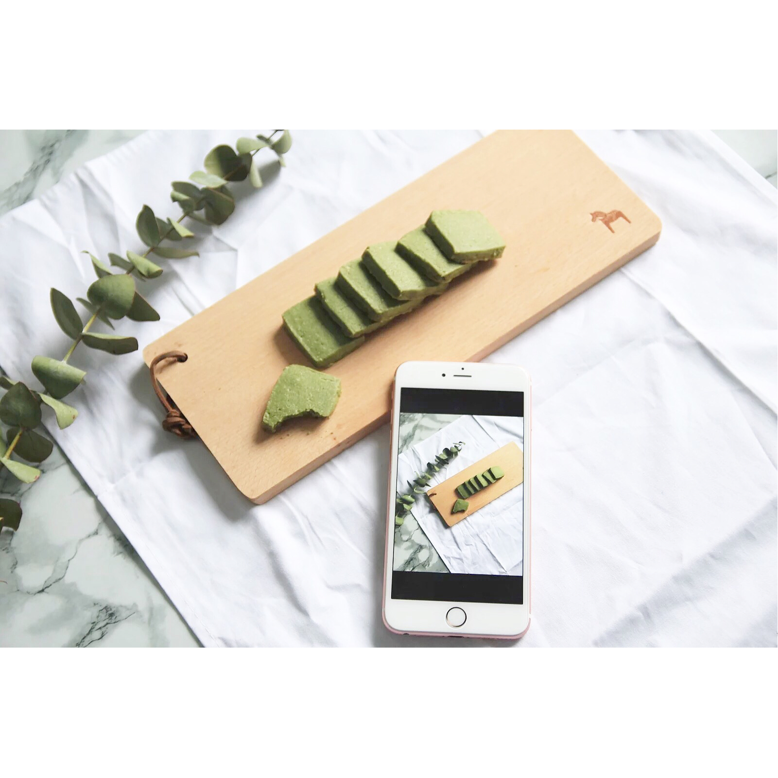 微苦抹茶沙布列酥饼